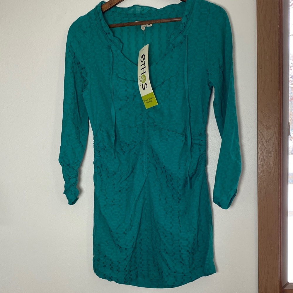 Ethos Teal Women's Tunic Top